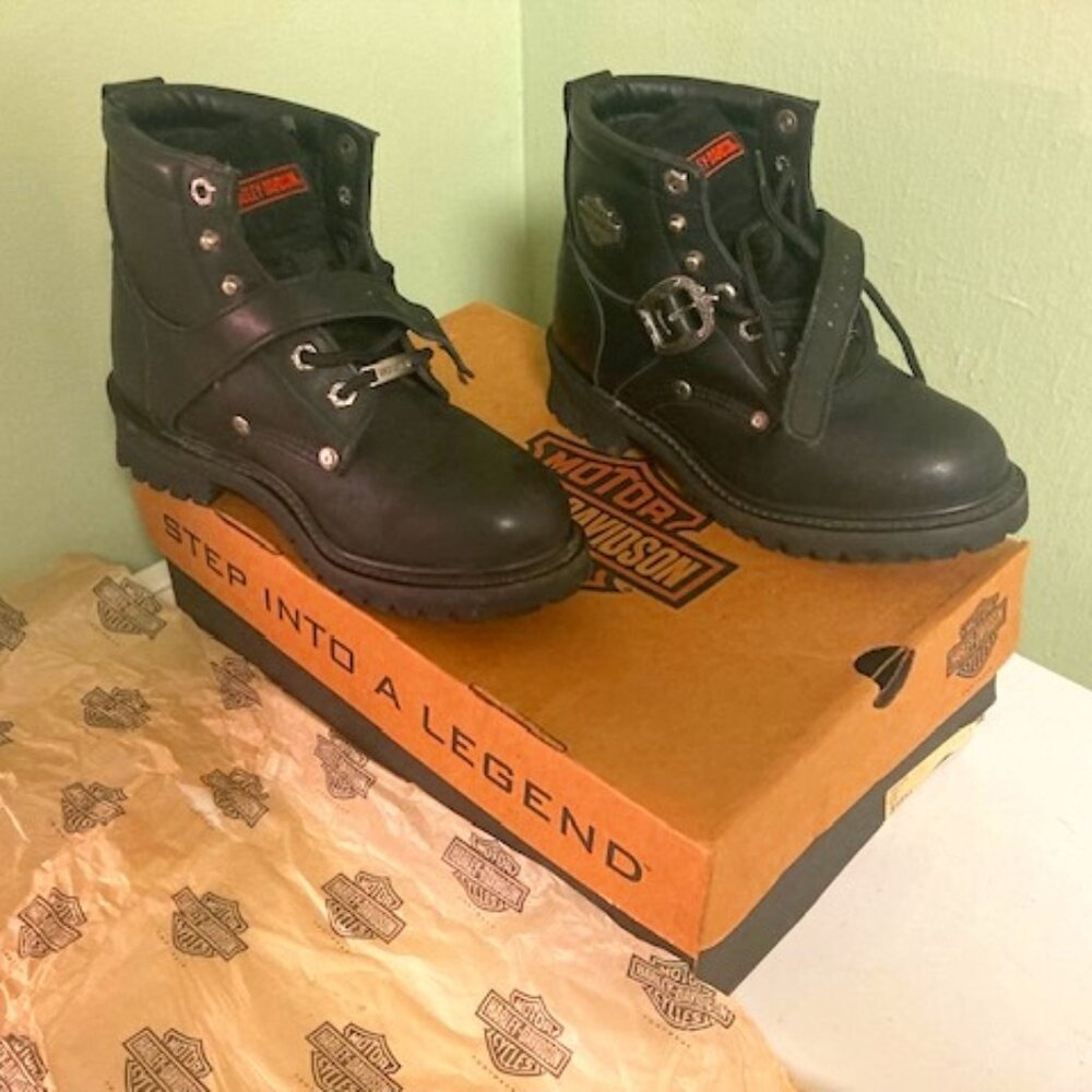 Harley Davidson Leather Women's Boots